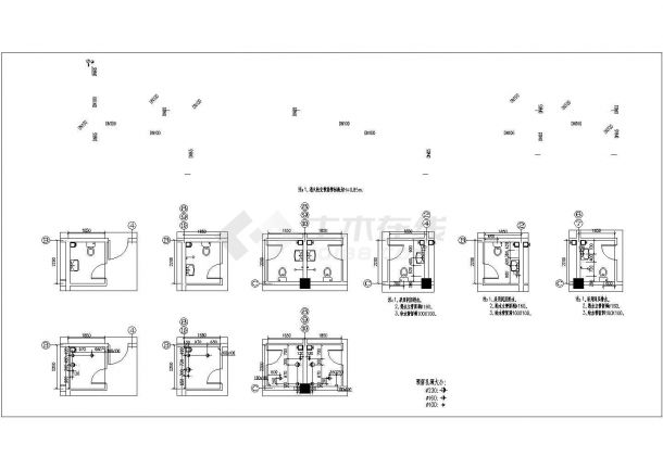 大型综合性建筑给排水设计cad施工图-图一