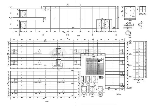 长80.5米 宽28.55米 4层厂区办公楼建筑施工图-图二