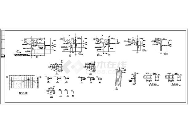 五层5980平米现代办公楼建筑施工图-图一