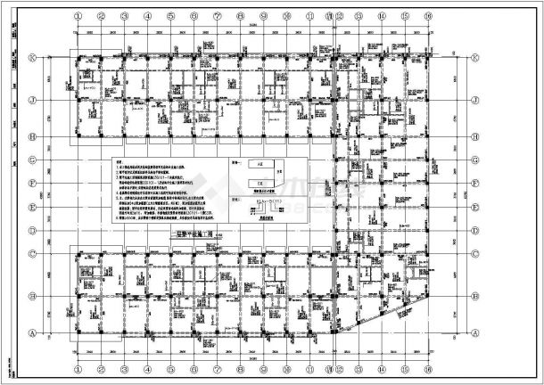钢结构设计_某地区贸易中心结构CAD图-图一