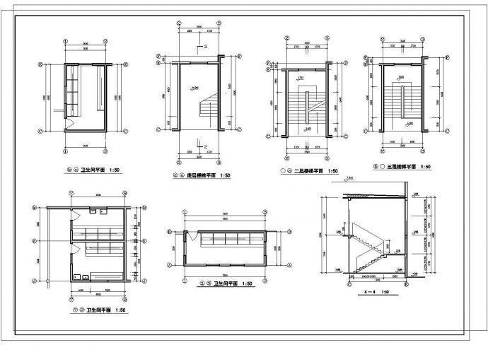 某区域小学建筑设计基础参考平面图_图1