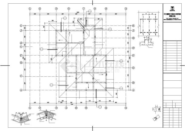 三层A型别墅结构施工cad图，共十张-图一