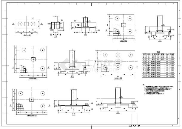 钢结构设计_某框剪结构电控楼结构施工CAD图-图一