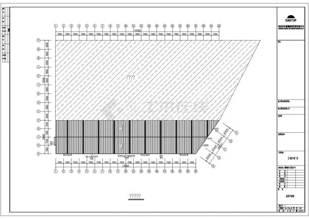 钢结构设计_某岗石有限公司B栋扩建厂房CAD图-图二