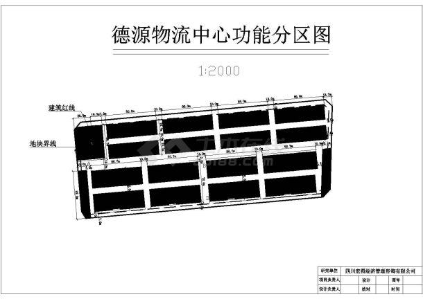 物流中心设计_某物流中心总平面CAD图-图一