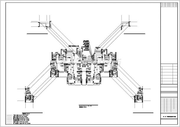 盐城市澜新家园小区1.4万平米18层框剪结构商住楼全套电气设计CAD图纸-图二
