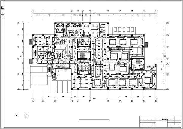 太原市某甲级医院综合病房楼全套电气设计CAD图纸-图二