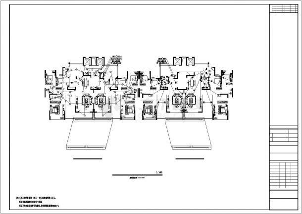 锦州市某小区高层框架结构住宅楼全套电气设计CAD图纸-图二