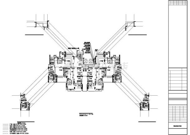 苏州市某现代化小区18层框剪结构住宅楼全套电气设计CAD图纸-图一