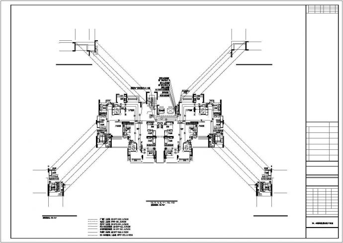 呼和浩特市蓝山家园小区18层框剪结构商住楼电气设计CAD图纸_图1