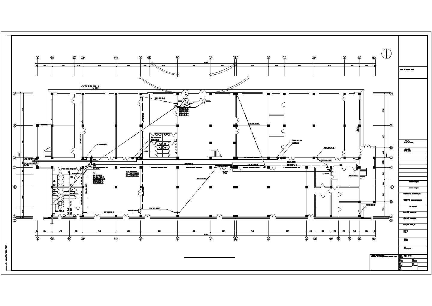 某工厂2层框架结构行政办公楼全套电气设计CAD图纸