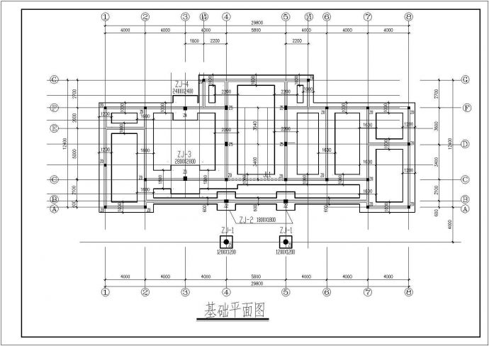 钢结构设计_某水库办公楼建筑结构CAD图_图1