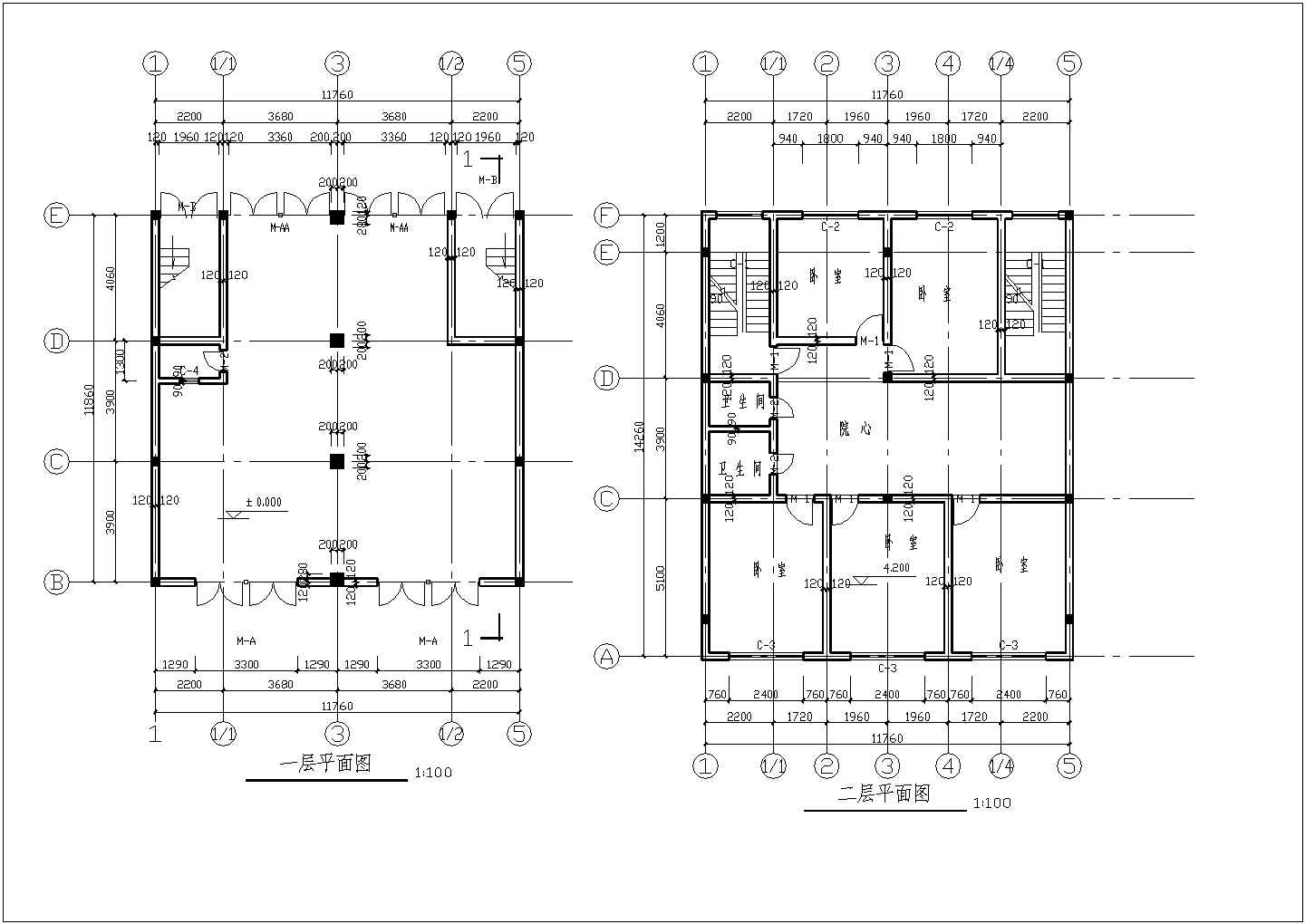 钢结构设计_私人住宅建筑结构全套CAD图