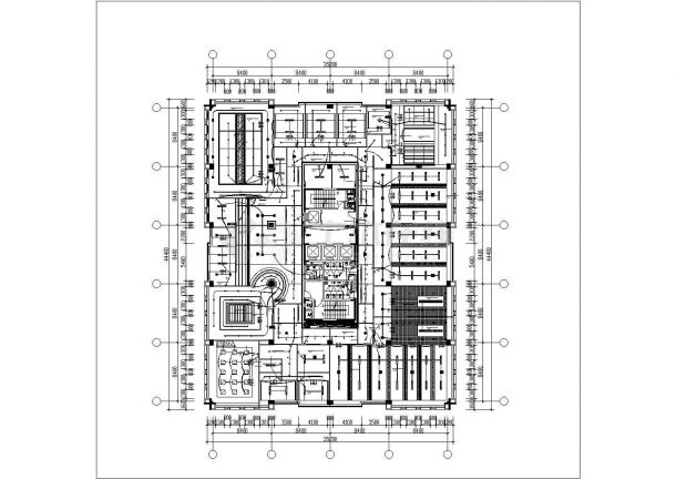 杭州市某互联网公司1300平米办公楼全套电气设计CAD图纸-图一