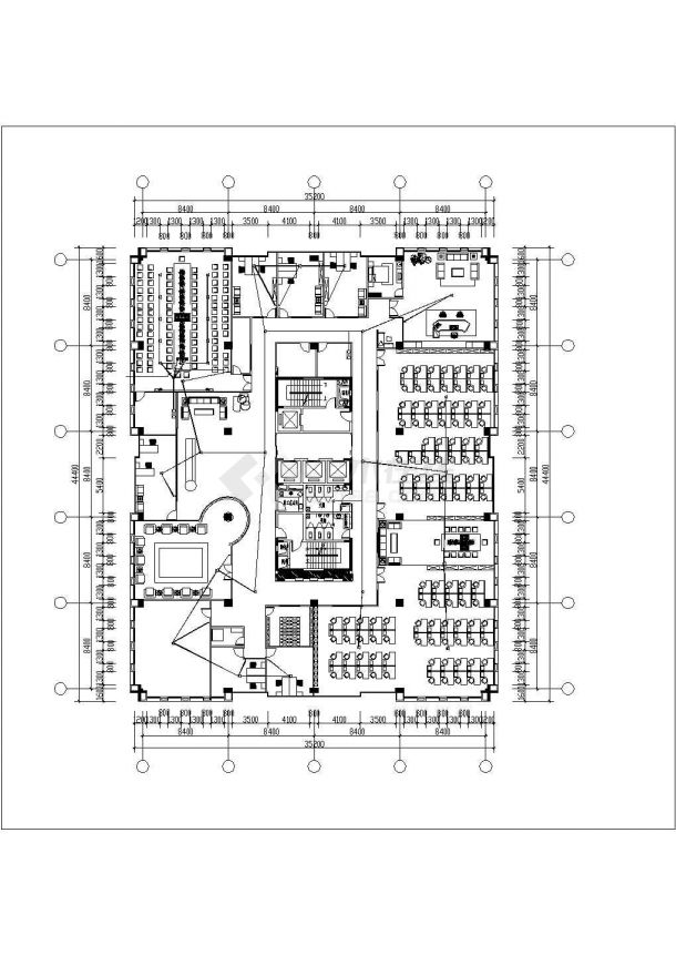 杭州市某互联网公司1300平米办公楼全套电气设计CAD图纸-图二