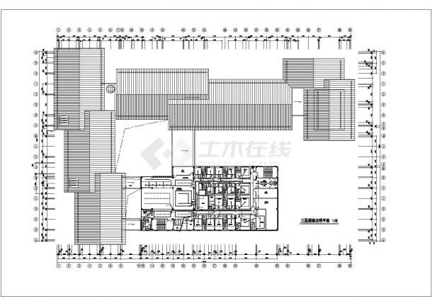 成都某社区2100平米3层社区活动中心平面照明设计CAD图纸-图一