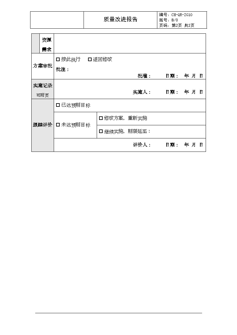 ZG10 质量改进报告-房地产公司管理资料.doc-图二