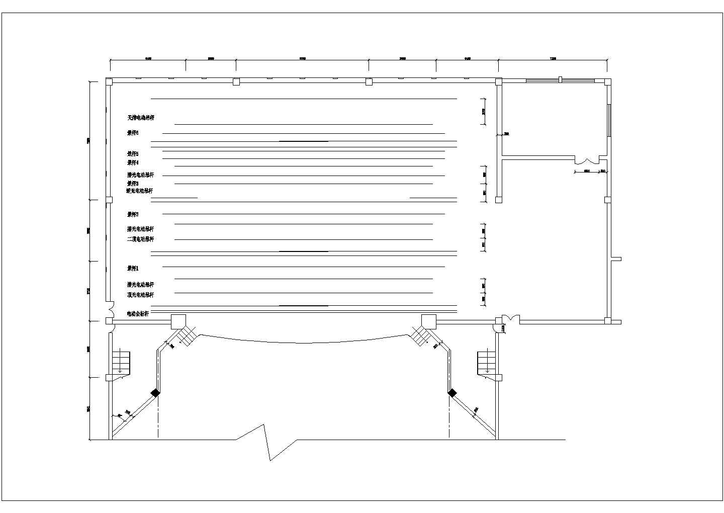 某大型演唱会舞台灯光音响工程全套设计CAD图纸