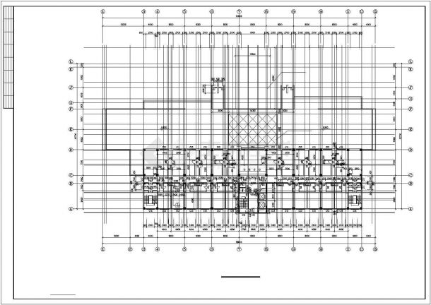 苏州某商业街1.4万平米9层框架结构商务大酒店全套建筑设计CAD图纸-图一