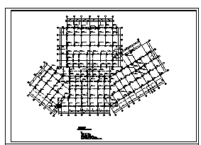 某市13层带负一层薄壁异形柱框架商住楼结构施工cad图纸-图一