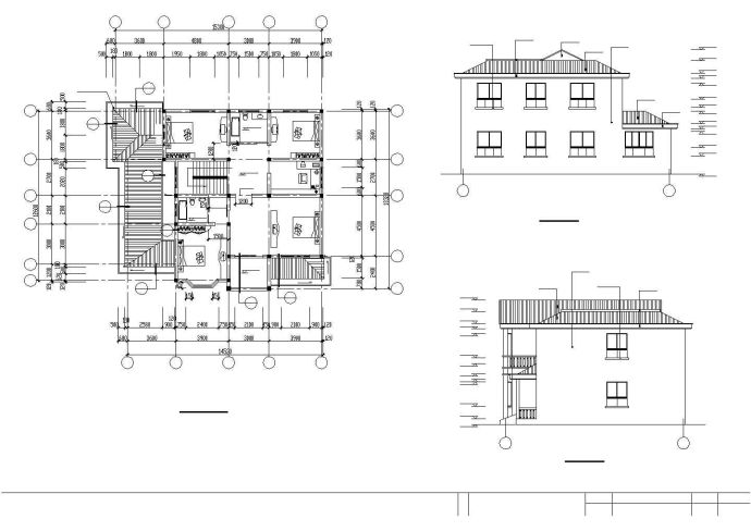 多层现代风格别墅结构施工图纸，共十张图纸_图1