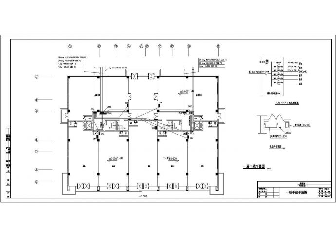 某11+1高层住宅电气设计CAD图纸_图1