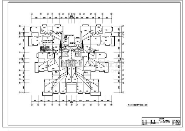 某地上三十层剪力墙结构住宅电气设计图（二级负荷）-图二