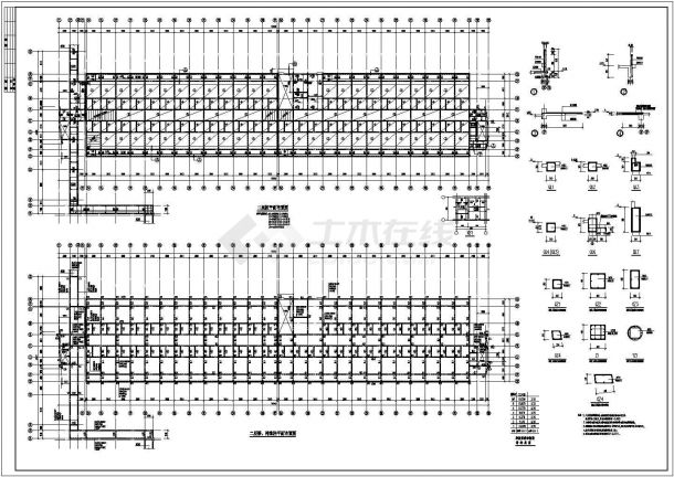 钢结构设计_某地学校中高层公寓砌体结构CAD图-图二