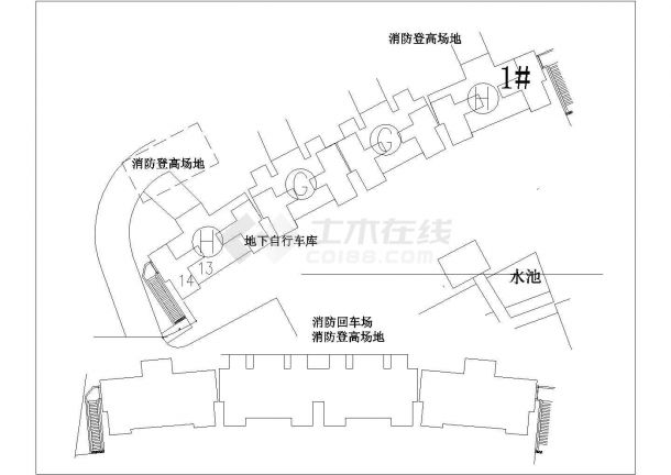 【南京】某高层小区住宅楼全套建筑施工设计cad图-图一