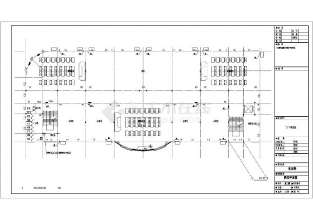 某学校6200平米五层框架结构教学实训楼建筑设计CAD图纸-图一