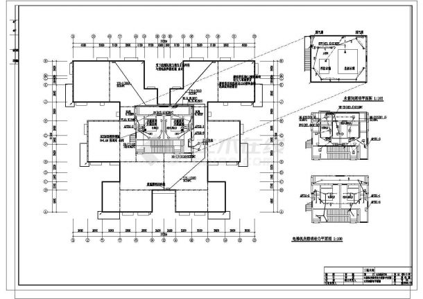 某三十层住宅电气设计CAD图纸-图二