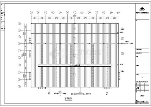 钢结构设计_某家具制造有限公司厂房钢结构设计CAD图-图二