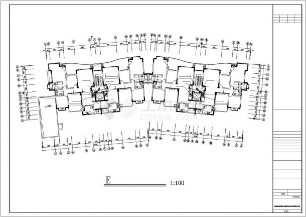 某小高层住宅电气施工cad图-图一