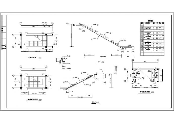 钢结构设计_某地住宅楼全套结构施工CAD图_图1
