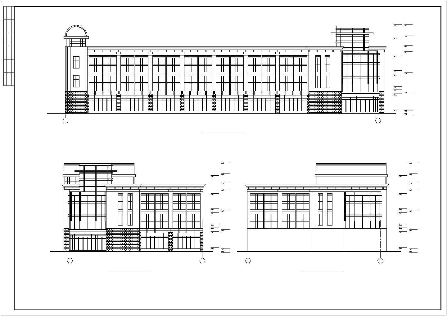 太原市某工厂2700平米2层框架结构职工食堂建筑结构设计CAD图纸