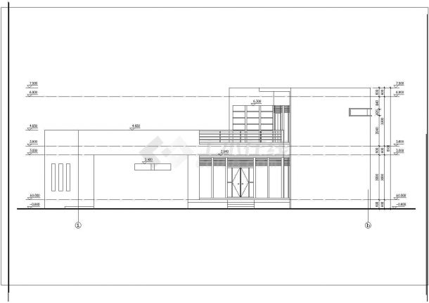 某多套私人别墅规划CAD详细展示图-图二