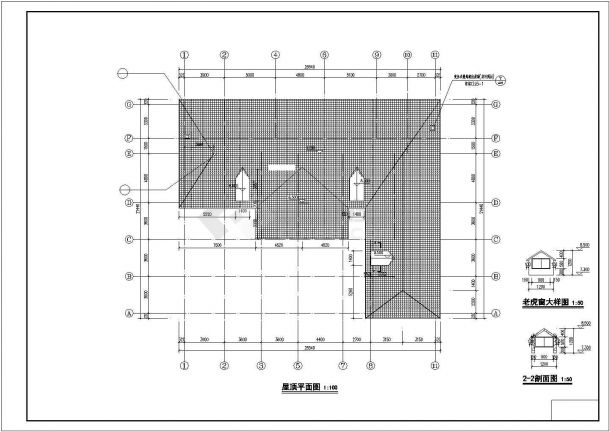 [河北]两层砌体结构别墅结构施工图（含建筑图）-图一