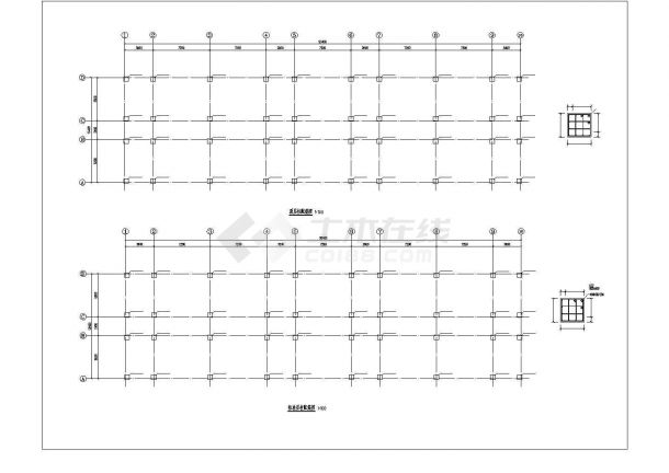 广州市某外企公司6层框架结构办公楼全套结构设计CAD图纸-图二