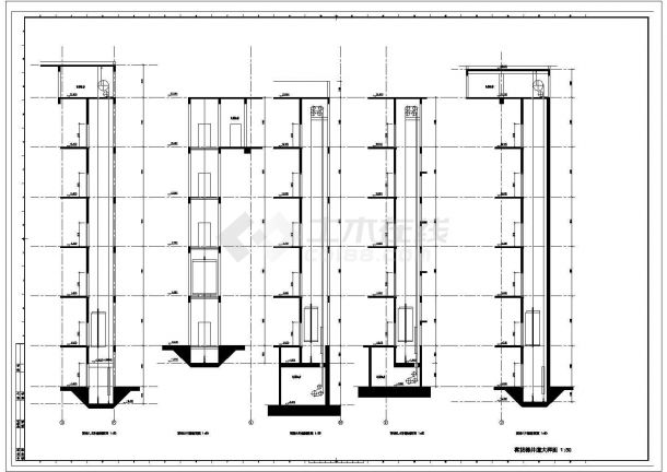 某客货梯井道CAD完整设计详细大样图-图二