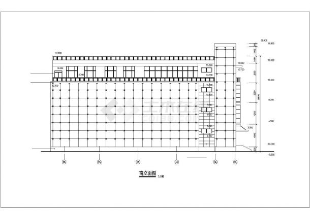 宁波市某科技公司3800平米四层框架结构办公楼全套建筑设计CAD图纸-图一