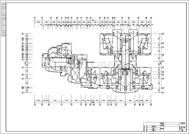 某商住楼全套电气规划cad施工图-图二