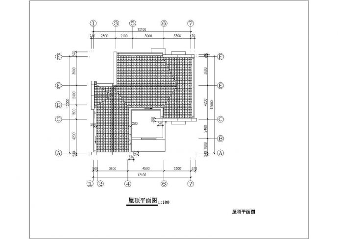 太原市某村镇2层砖混结构独栋别墅建筑设计CAD图纸_图1