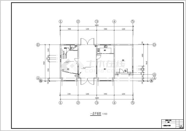 扬州市某别墅区2层砖混结构独立别墅电气设计CAD图纸-图二