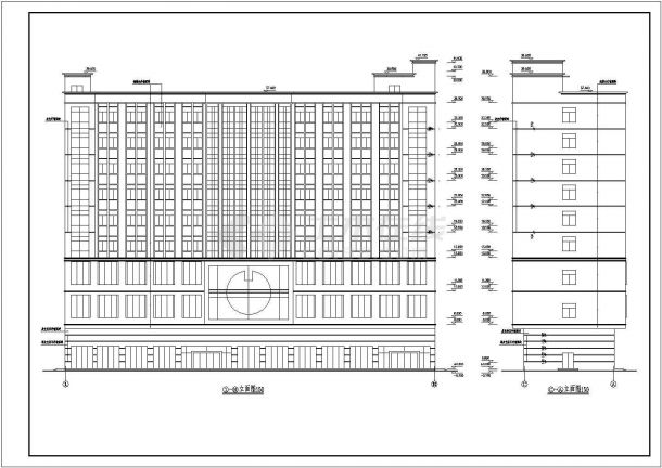 长沙某多层酒店CAD设计完整大样建筑施工图-图一