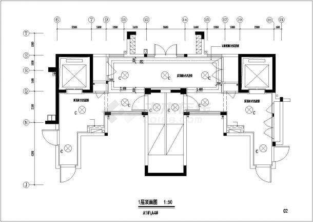 【最新】某私人公馆建筑楼设计CAD图纸-图一