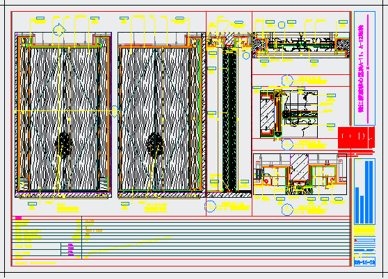 某造型门大样图CAD完整设计_图1