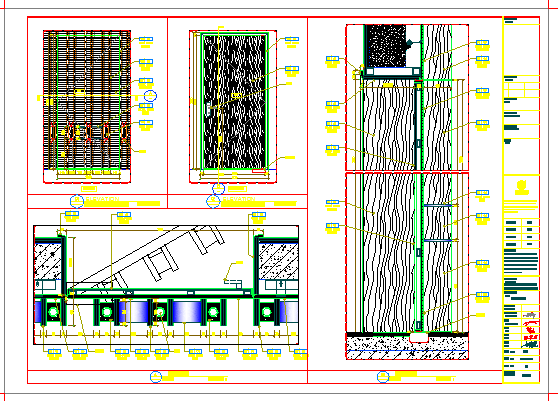 某小学校园大门CAD设计构造详图_图1