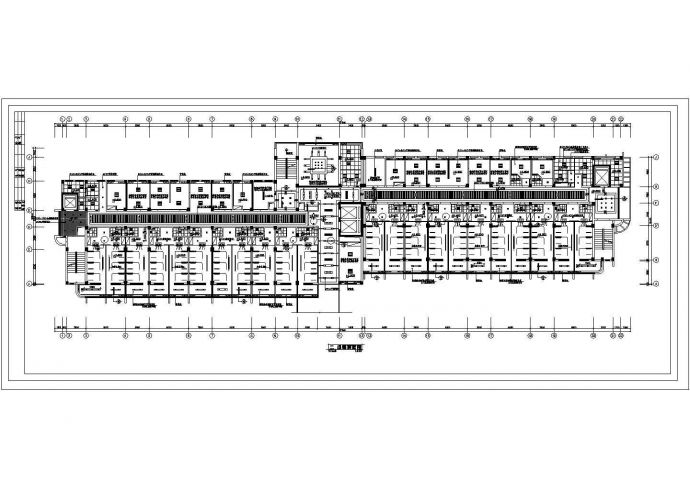 某三甲医院CAD建筑设计完整平面布置图_图1