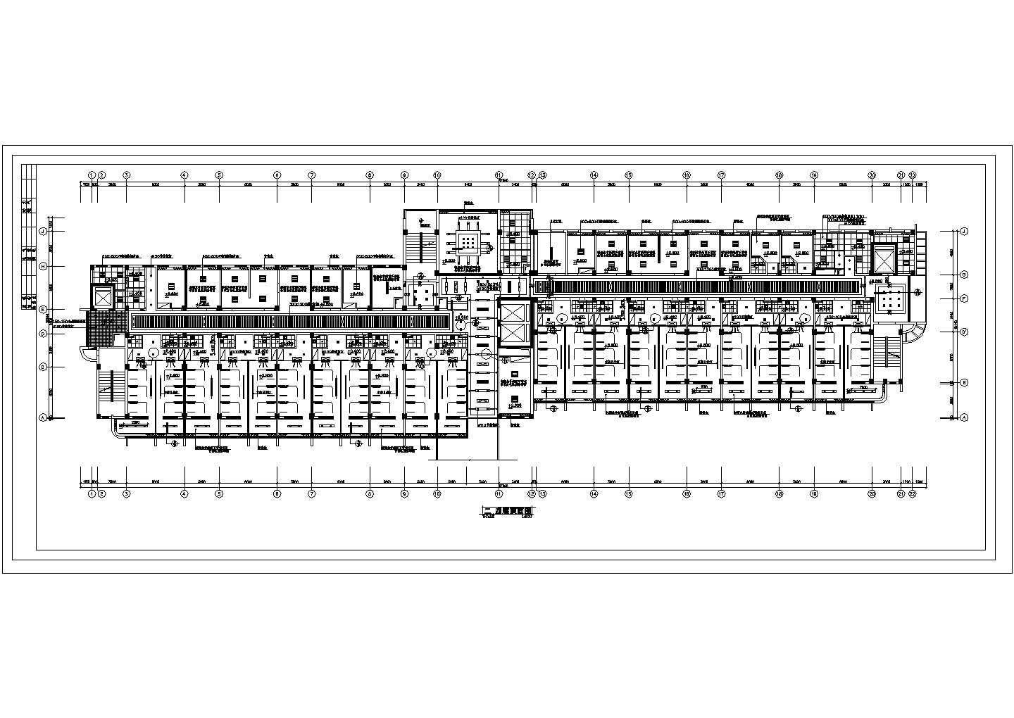 某三甲医院CAD建筑设计完整平面布置图