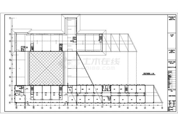 【最新】某地区办公中心建筑设计CAD图纸-图一
